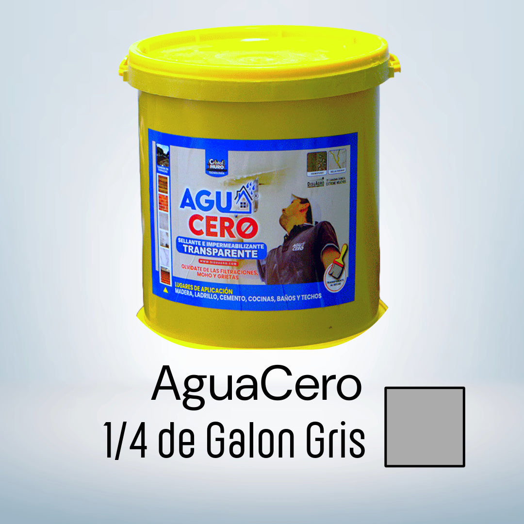 Aguacero Sellante - Varios Tamaños: 1/4, Galon y Cuñete - Colores: Blanco, Transparente y Gris